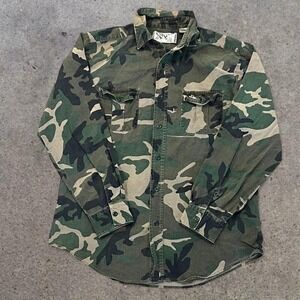 Vintage 90s Duck Bay Medium Camo Shirt Hunting